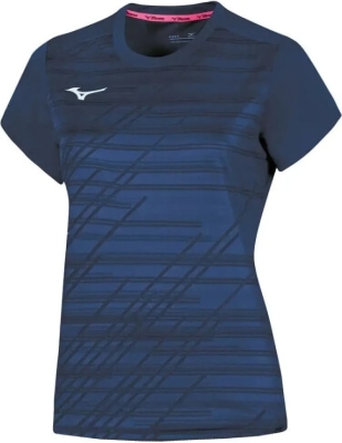 (EU) Футболка женская Mizuno Team Chiba, Синяя (L)