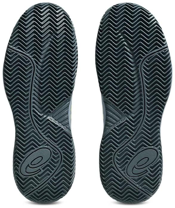 Кроссовки мужские Asics Gel-Resolution X GS CLAY, Серые/Салатовые (р. 32,5)