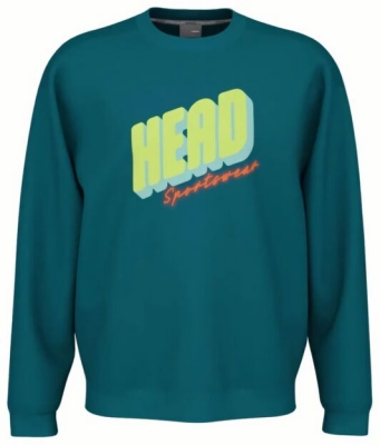 (EU) Лонгслив мужской Head Rally, Изумрудный (M)