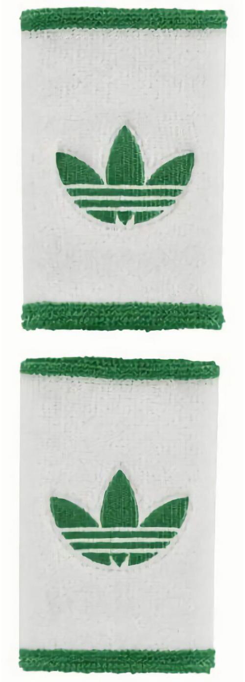 (EU) Напульсник Adidas Tennis, JW8534, Бело-зеленый (L) (2 шт)