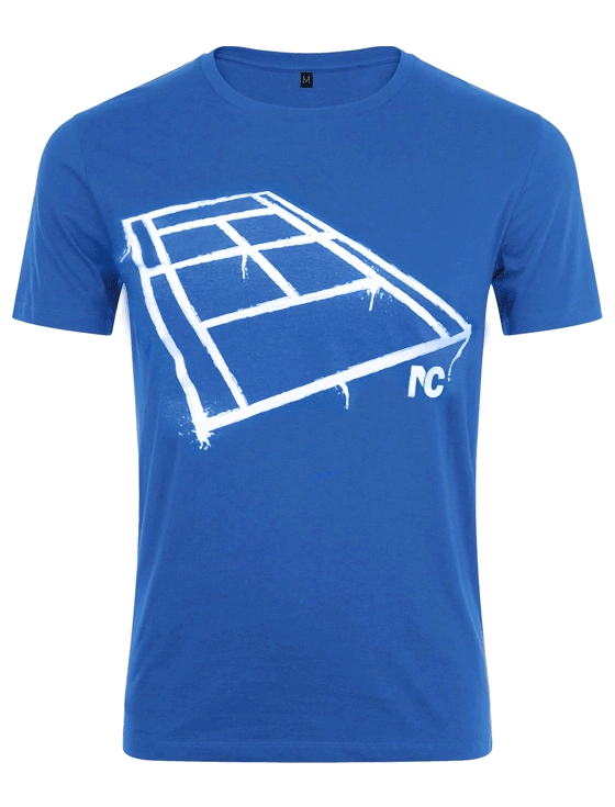 Футболка мужская Tennis Technology Court M, Синяя/белая (S)