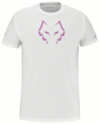 (EU) Футболка мужская Babolat Хуан Леброн 2025, Белая (S)