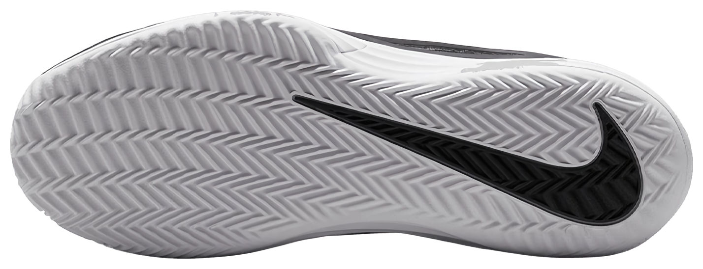 Кроссовки женские Nike Vapor 12, Черный/Белый/Дымчатый Серый, грунтовые (р. EUR 38.5)