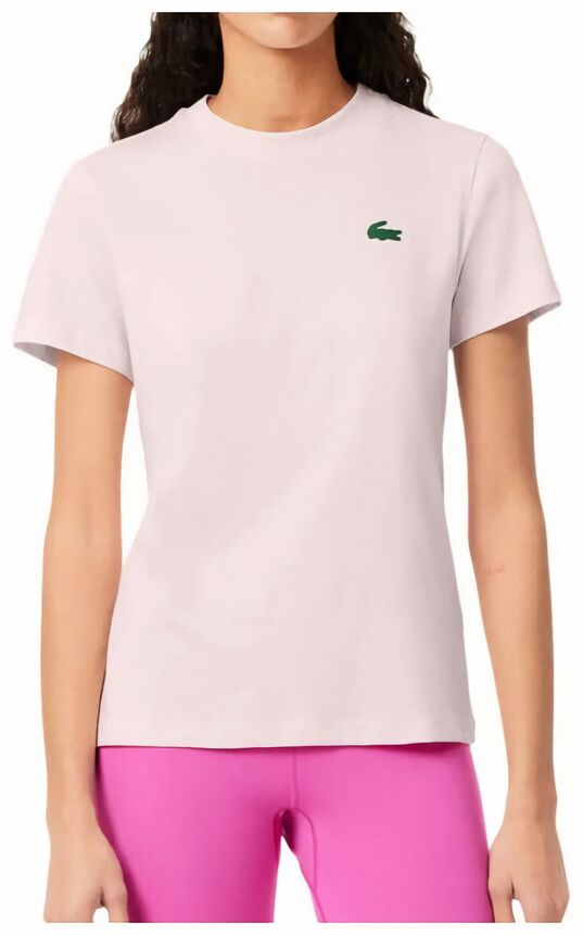 (EU) Футболка женская Lacoste Core Performance TF9246, Розовая (XXS)