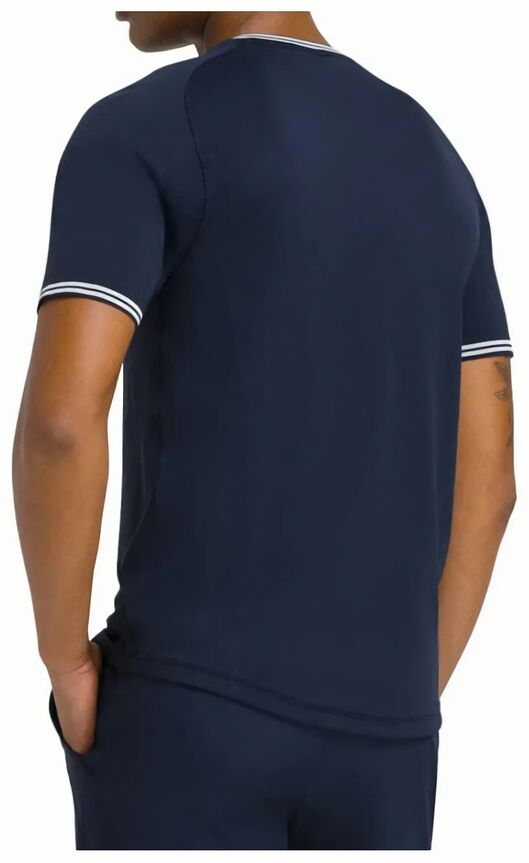 (EU) Футболка мужская Wilson Court Performance Crew, Синяя (XL)
