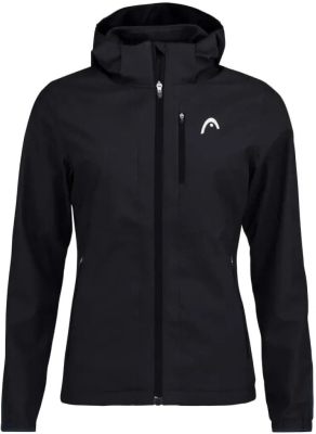 (EU) Ветровка женская Head Coach, с высокой воздухопроницаемостью, Чёрная (2XL)