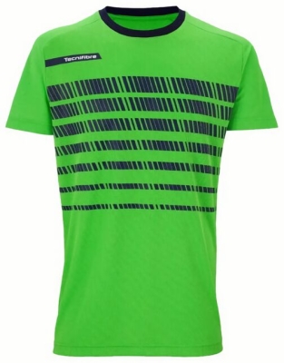 (EU) Футболка для мальчиков Tecnifibre F2, Зелёная (S/M)