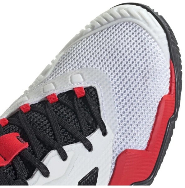 (EU) Кроссовки мужские Adidas Barricade M Clay, JH9015, Бело-Красные (р. 46,6)