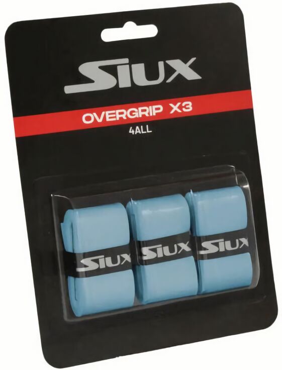 (EU) Овергрип для ракетки Siux, Голубой (3 шт)