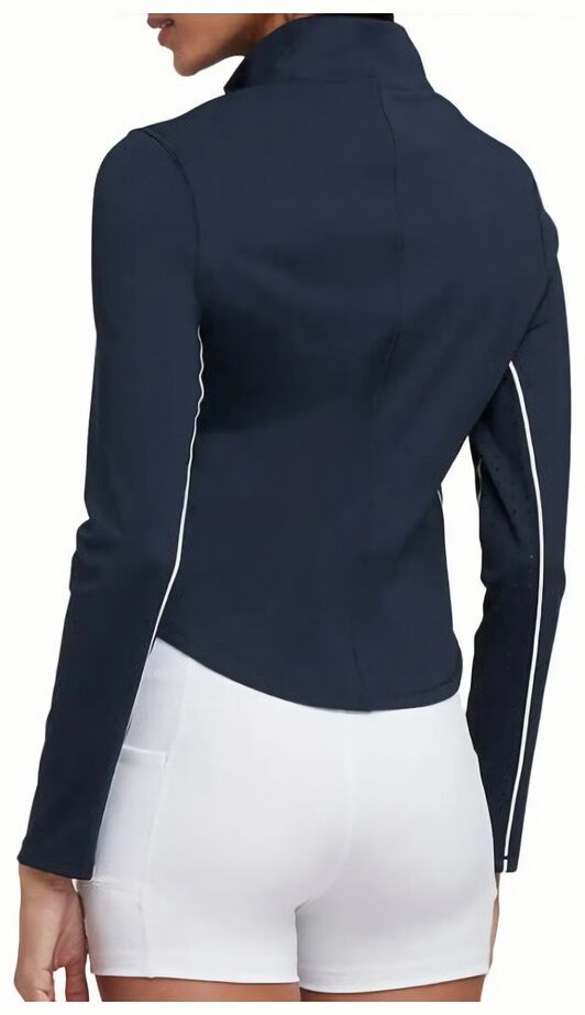 (EU) Лонгслив женский Wilson Brentwood с застежкой-полурубашкой, Синий (L)