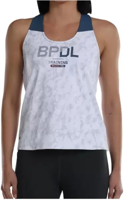 (EU) Футболка женская Bullpadel Dilos без бретелек, дышащая, Белая (XS)