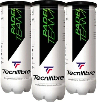 (EU) Мячи для падел тенниса Tecnifibre Padel Team, 3 банки (3 шт в банке)