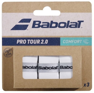 Овергрип Babolat Pro Tour 2.0, 12 шт, Белый