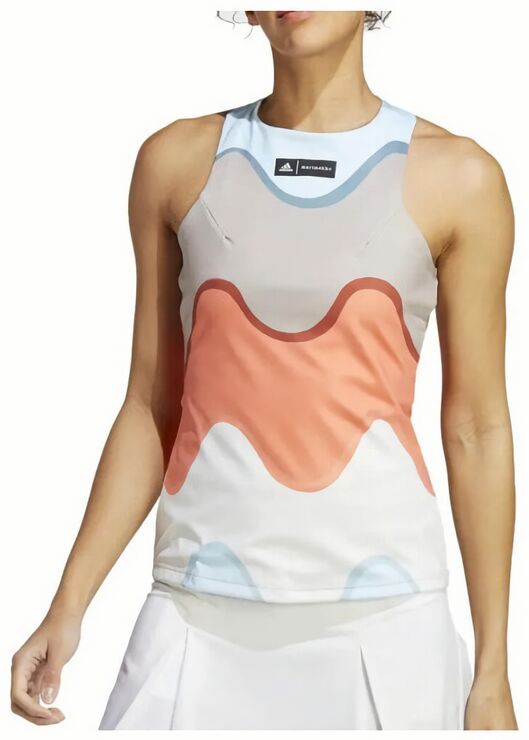 (EU) Майка женская Adidas премиальная, Оранжевая (XS)