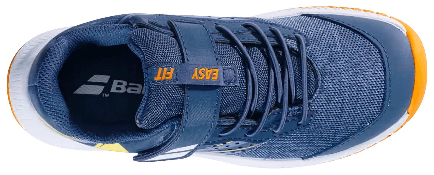 Кроссовки детские Babolat Pulsion All Court Kid, Синие/Жёлтые (р. EUR 32)