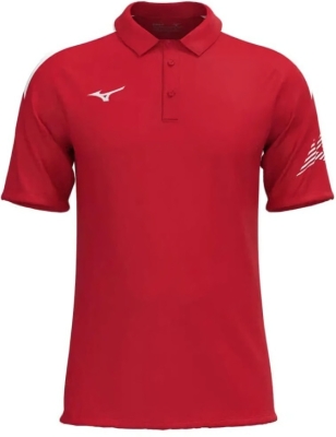 (EU) Поло мужское Mizuno Team, Красное (L)