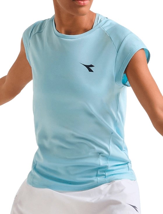 Футболка женская Diadora L. SS T-Shirt Tennis W, Голубая (XS)