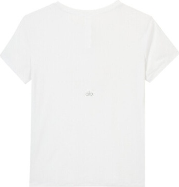 (CN) Футболка Alo Yoga All Day Short Sleeve, Белая (L)
