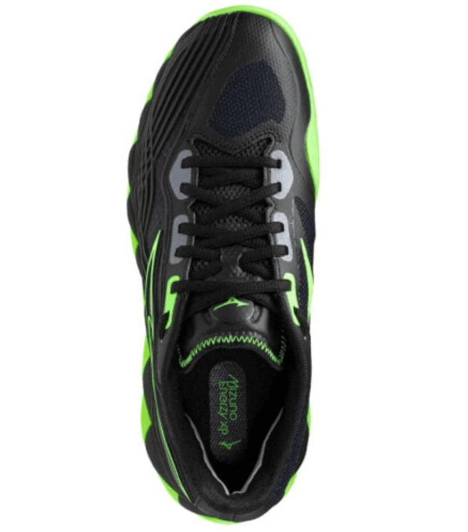 Кроссовки мужские Mizuno Wave Enforce Tour 2 Padel Black/Green 61Gb2605, Чёрные (р. 39.5)