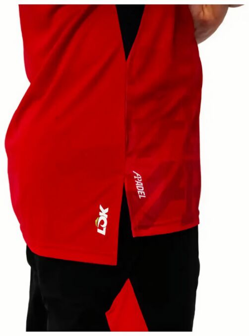 (EU) Футболка мужская Lok A1 с капюшоном, Красная (M)