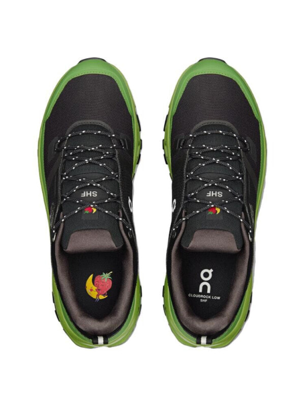 On Cloudrock Waterproof Low top Hiking Shoes Men's Black Green