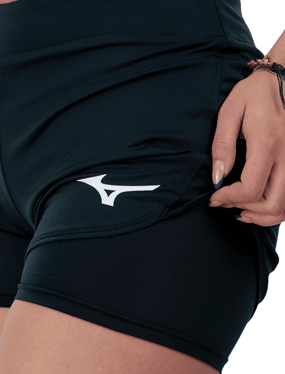 Шорты женские Mizuno Flex Short W, Чёрные (S)