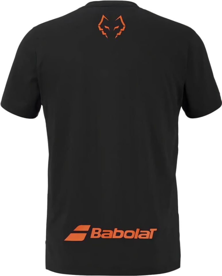 (EU) Футболка мужская Babolat Juan Lebrón, Чёрная (S)