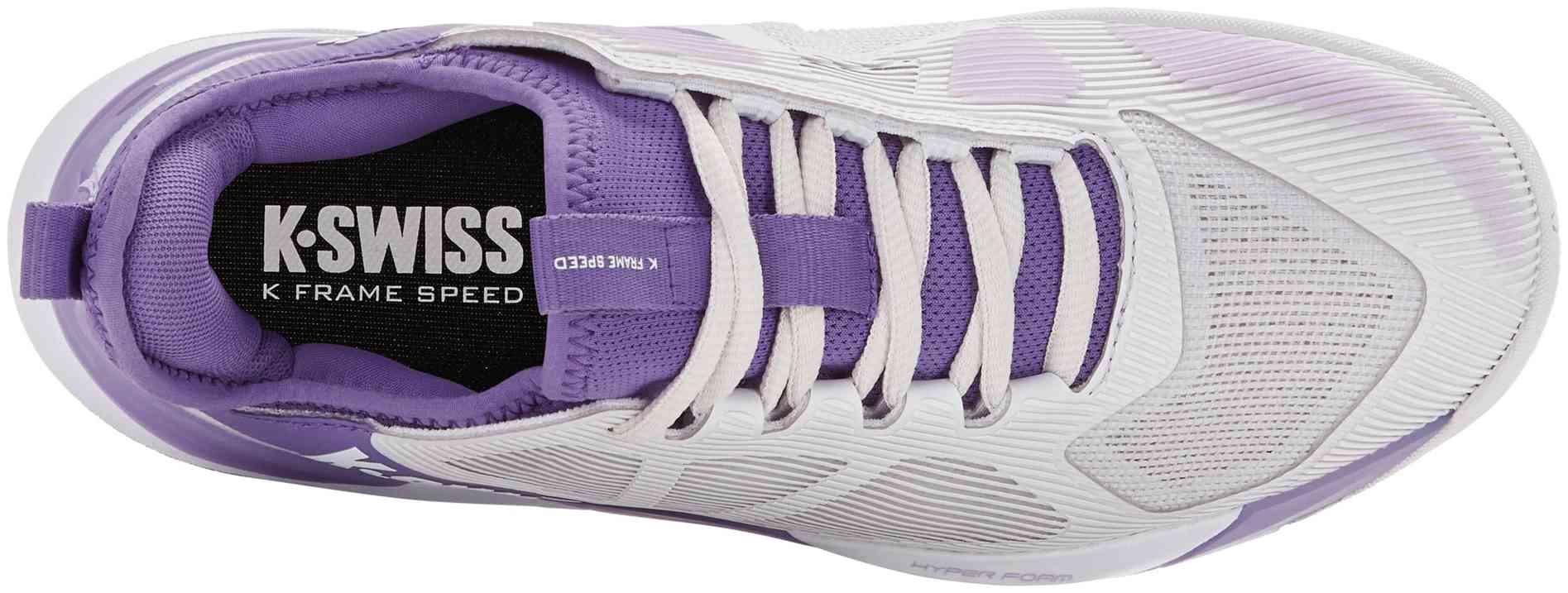 Кроссовки женские K-Swiss K-Frame Speed, Светло-серые/Белые/Фиолетовые (р. 37)