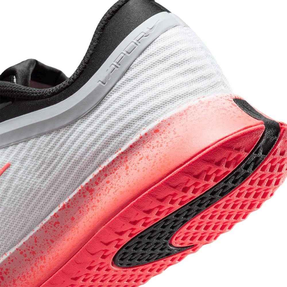 Кроссовки женские Nike Vapor Pro 3 Hard Court Premium, Белые/Чёрные/Оранжевые, для твёрдых кортов, с амортизацией Air Zoom (р. 38)