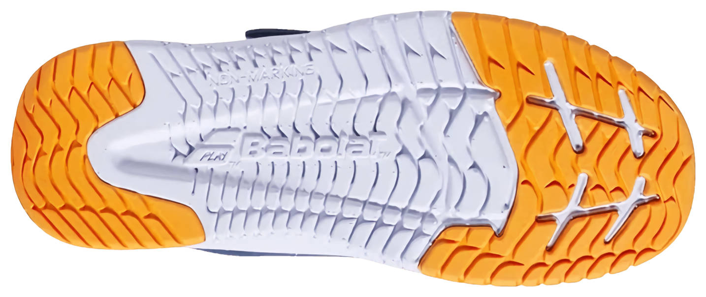 Кроссовки детские Babolat Pulsion All Court Kid, Синие/Жёлтые (р. EUR 32)