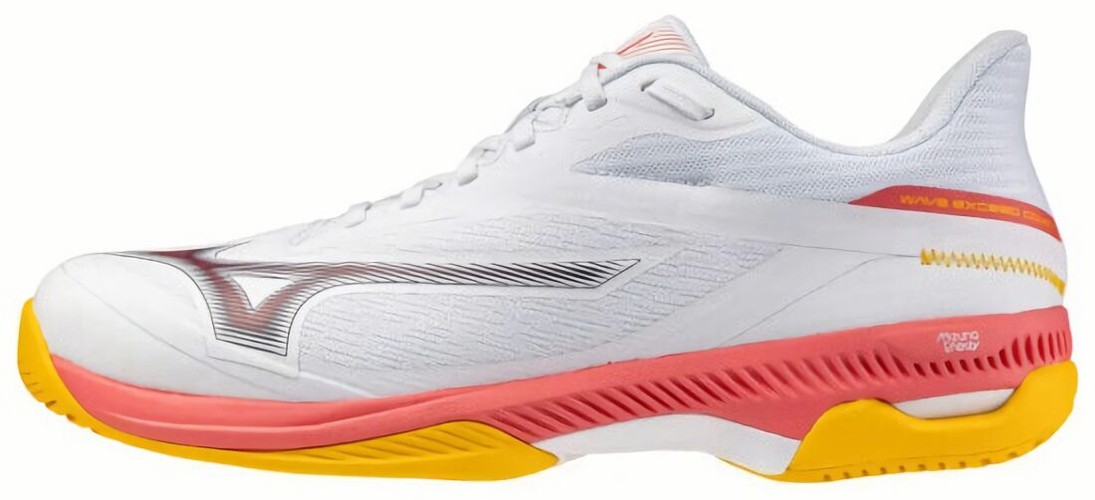 (EU) Кроссовки мужские Mizuno Wave Exceed Court Ac, 61GA2518, Бело-Оранжевые (р. 43)