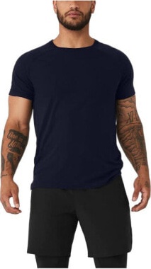 (CN) Футболка с круглым вырезом Alo Yoga The Triumph Crew Neck Tee, Синяя (S)