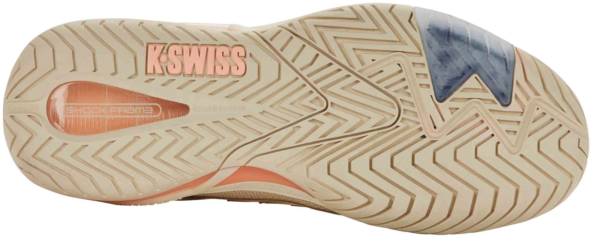 Кроссовки женские K-Swiss Ultrashot 4, Светло-серые/Персиковые/Светло-бежевые (р. 37)