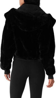 (CN) Куртка женская Alo Yoga Jackets Detachable Hood Moderate Other, Чёрная (S)