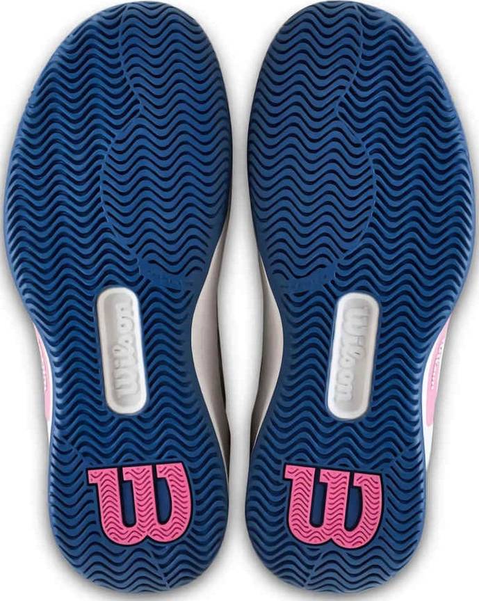 (EU) Кроссовки женские Wilson Intrigue Pro White/Blue Junior Wrs341640, Белые (р. 38)