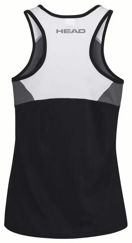 (EU) Топ для девочек Head Club 22 Tank Top BK 816411 Юниор, Чёрная (рост 152 см)
