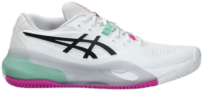 Кроссовки унисекс Asics Gel-Resolution X Clay, Белые/Чёрные, для грунтового корта (р. 28,5)
