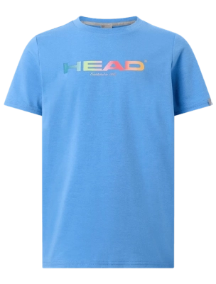 Футболка для мальчиков Head Rainbow T-Shirt B, Голубая (рост 176 см, 15–16 лет)