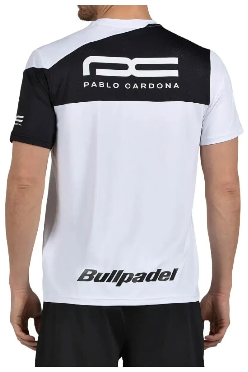 (EU) Футболка мужская Bullpadel Cardona 26V, Белая (2XL)