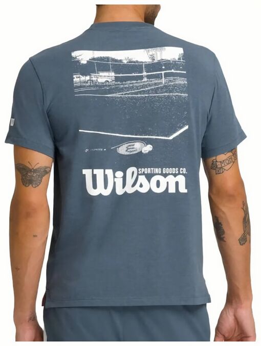 (EU) Футболка мужская Wilson Easy Street, Синяя (XL)
