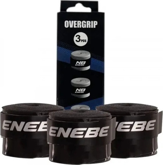 (EU) Овергрип для ракетки Enebe Smooth, Черный (3 шт)
