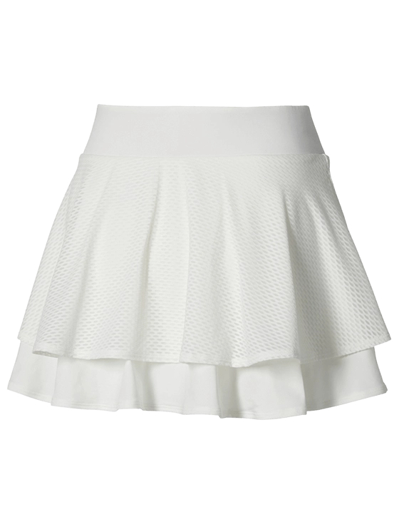 Юбка женская Mizuno Daybreakers Flying Skirt W, Белая (L)