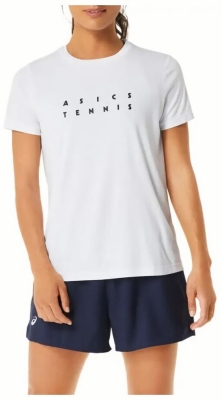 (EU) Футболка женская Asics Court Graphic 2042A259, Белая (S)