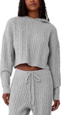 (CN) Лонгслив Alo Yoga Knitwear Women's Mixed Gray/Athletic Heather Grey, Серый (M)