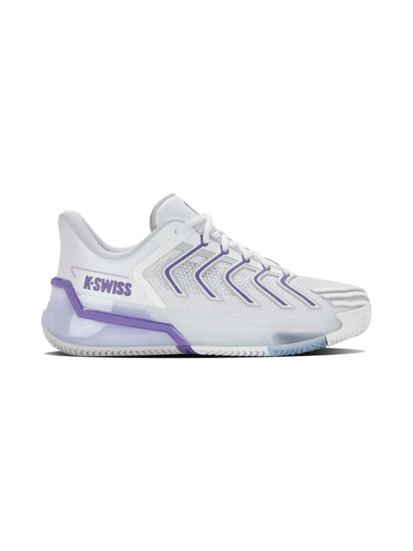 (EU) Кроссовки женские Kswiss Ultrashot 4 Clay White/Purple Women 94438-147-M, Белые (р. 41.5)