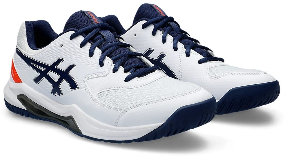 Кроссовки мужские теннисные Asics GEL-DEDICATE 8 , Белый/Темно-синий (р. 43,5)