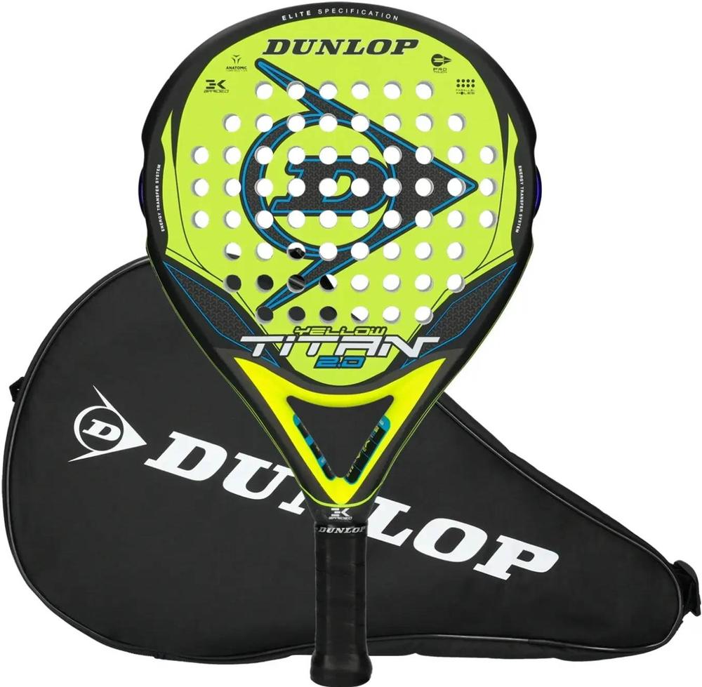 (EU) Ракетка для падел тенниса Dunlop Titan 2.0 Yellow Yellow Blue