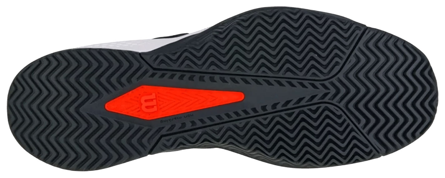 Кроссовки мужские Wilson Rush Pro Lite, Чёрные/Эбонитовые/Белые (р. EUR 45.3)