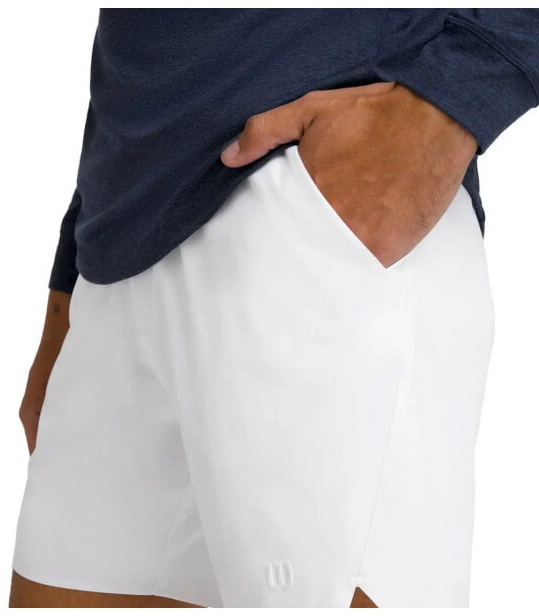 (EU) Шорты мужские Wilson Турнир V2 - 7", Белые (2XL)
