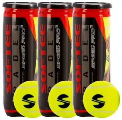 (EU) Мячи для падел тенниса Softee Speed Pro, 3 банки (3 шт в банке)